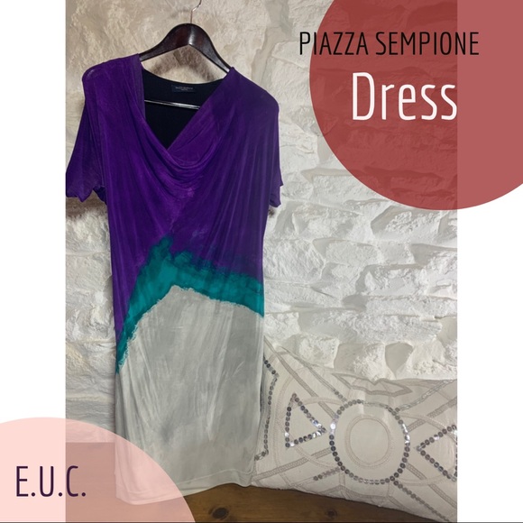 PIAZZA SEMPIONE Watercolor Dress EUC - Picture 1 of 5